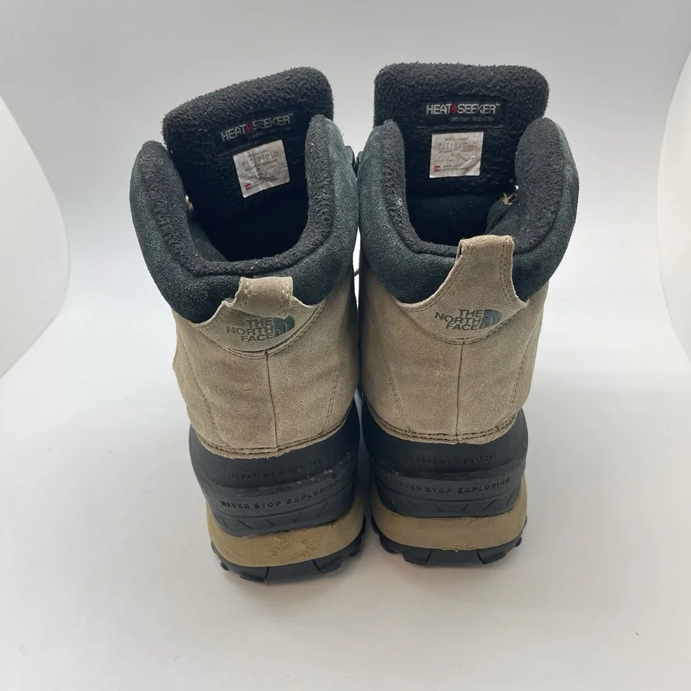 The North Face Chilkat III Snow Boots Mens 9 Insulated Waterproof Brown NF0A39V6